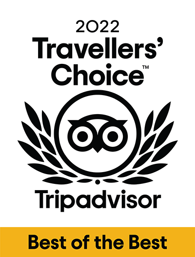 Trip Advisor Travellers' Choice 2022 - Best of the Best